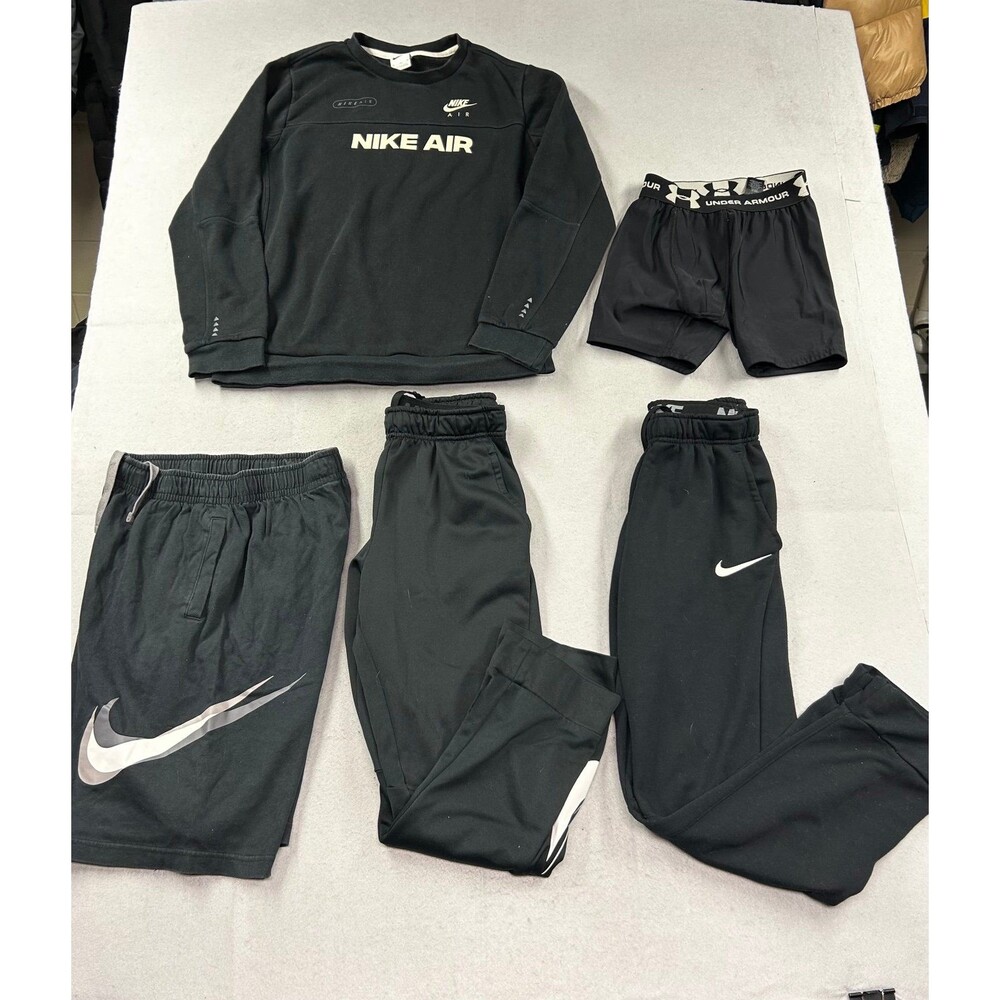 Kids Nike Air and Under Armour Joggers, Shorts, Sweatshirt Lot of 5 XL